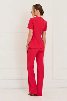 Костюм брючный 6698 малиновый Golden Valley