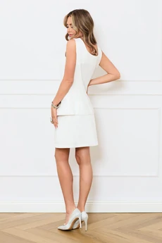 Костюм с юбкой 6702 молочный Golden Valley