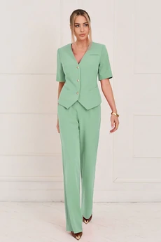 Костюм брючный 6711 зеленый Golden Valley