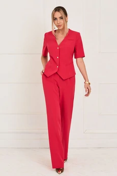 Костюм брючный 6711 красный Golden Valley