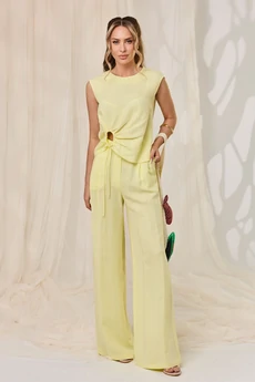 Костюм брючный 6719 желтый Golden Valley