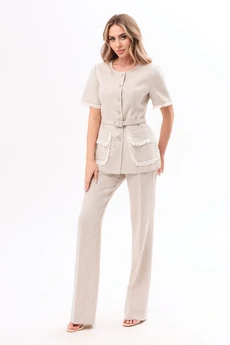 Костюм брючный 6725 серый Golden Valley