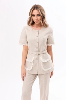 Костюм брючный 6725 серый Golden Valley