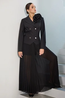 Костюм брючный 6727 черный Golden Valley