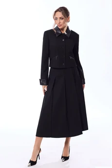 Костюм с юбкой 6734 графит Golden Valley