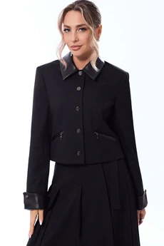 Костюм с юбкой 6734 графит Golden Valley