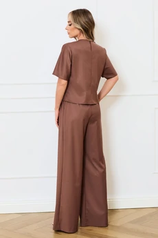 Костюм брючный 6745 коричневый Golden Valley