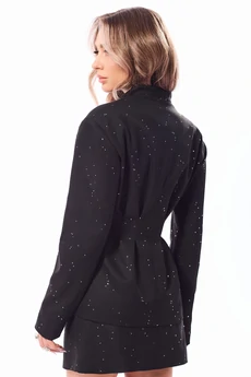 Костюм с юбкой 6750 черный Golden Valley