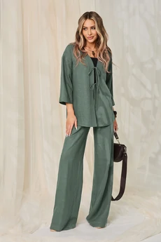 Костюм брючный 6759 зеленый Golden Valley