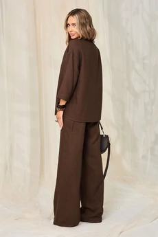 Костюм брючный 6759 коричневый Golden Valley