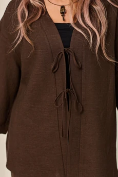 Костюм брючный 6759 коричневый Golden Valley