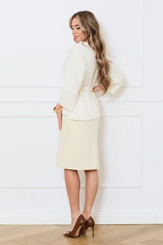 Костюм с юбкой 6763-1 бежевый Golden Valley