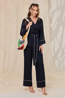 Костюм брючный 6764 темно-синий Golden Valley