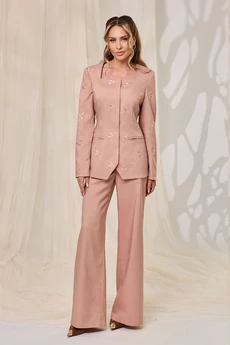 Костюм брючный 6771 розовый Golden Valley