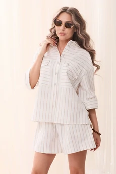 Костюм с шортами 6774 молочный Golden Valley