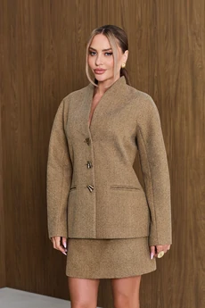 Костюм с юбкой 6780 бежевый Golden Valley