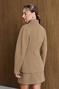 Костюм с юбкой 6780 бежевый Golden Valley