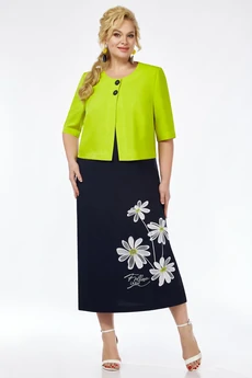 Костюм с платьем 242 олива Grace for you