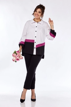 Костюм брючный 256 бордо Grace for you