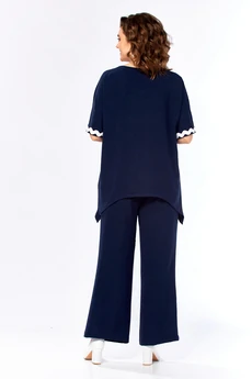 Костюм брючный 274 синий Grace for you