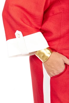 Костюм брючный 280 красный Grace for you