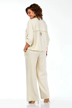 Костюм брючный 281 бежевый Grace for you