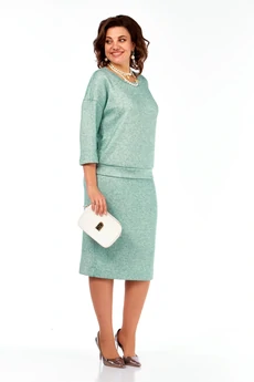 Костюм с юбкой 283 мята Grace for you