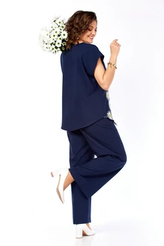 Костюм брючный 285 синий Grace for you