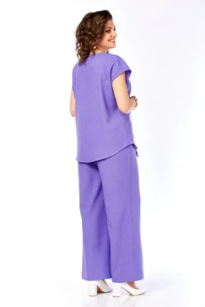 Костюм брючный 285 фиолетовый Grace for you