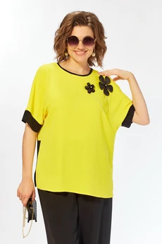 Костюм брючный 290 желтый Grace for you