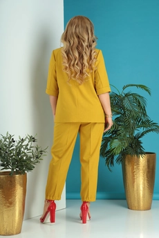 Костюм брючный 301 желтый Grace for you