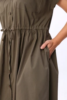 Платье 25ICY086 хаки ICY Street