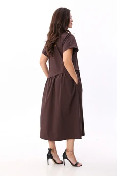 Платье 25ICY087Ш шоколад ICY Street