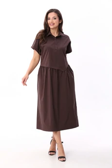 Платье 25ICY087Ш шоколад ICY Street