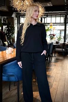 Костюм брючный 25ICY092Ч чёрный ICY Street