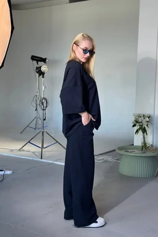 Костюм брючный 25ICY095 темно-синий ICY Street