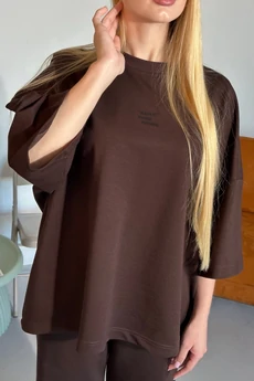 Костюм брючный 25ICY095 шоколад ICY Street