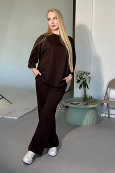 Костюм брючный 25ICY095 шоколад ICY Street