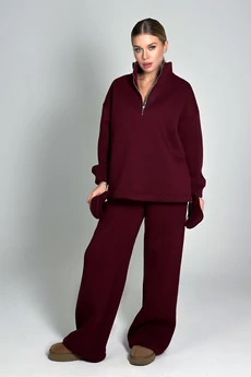 Костюм брючный 25ICY103Б-4 бордовый ICY Street