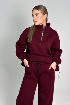 Костюм брючный 25ICY103Б-4 бордовый ICY Street