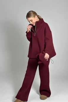 Костюм брючный 25ICY103Б-4 бордовый ICY Street