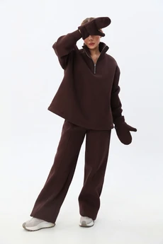 Костюм брючный 25ICY103Ш-4 шоколад ICY Street