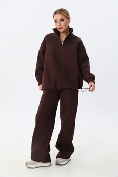 Костюм брючный 25ICY103Ш-4 шоколад ICY Street