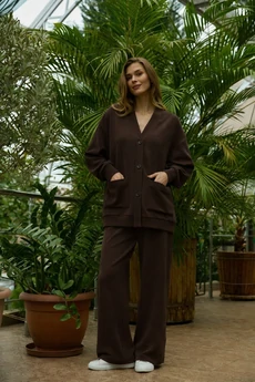 Костюм брючный 26ICY118Ш шоколад ICY Street