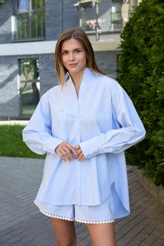 Костюм с шортами 26ICY130 голубая полоска ICY Street