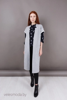 Жилет 19108 светло-серый ID fashion