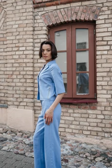 Костюм брючный 25ILor3 голубой ILOKA