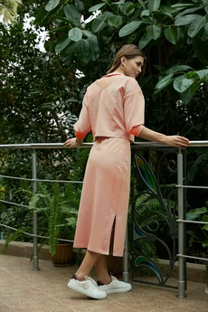 Костюм с юбкой 26ILci3 розовый ILOKA