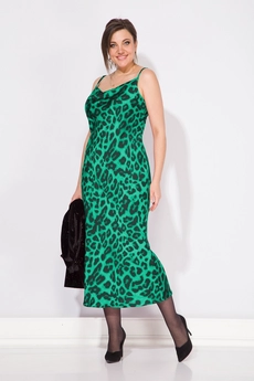 Костюм с платьем 096 изумруд Liliana-style