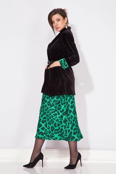 Костюм с платьем 096 изумруд Liliana-style